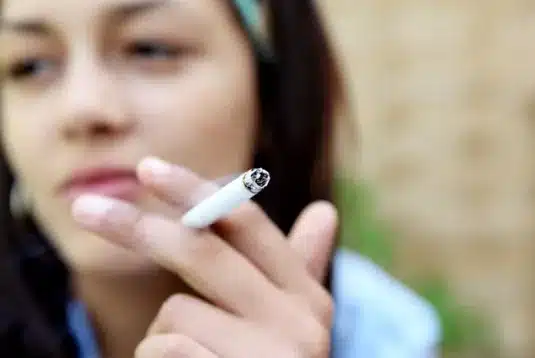 smoking a