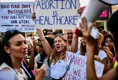 abortion rights activists