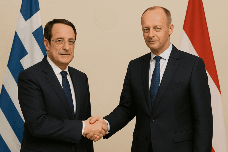 Μερτς: «Θα θέσω το Κυπριακό στην Άγκυρα» – Νέα διπλωματική πρωτοβουλία μετά τη συνάντηση στο Βερολίνο