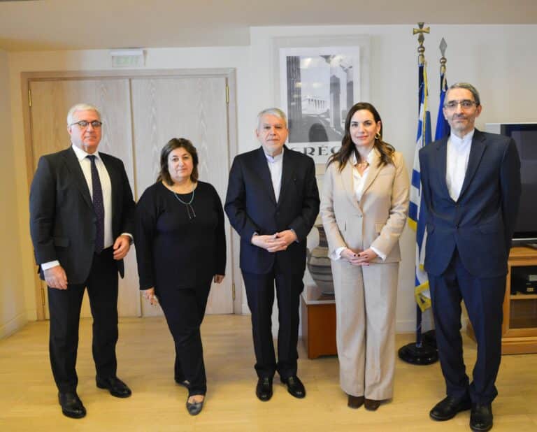 Ενίσχυση της τουριστικής συνεργασίας Ελλάδας–Ιράν: Συνάντηση της Υπουργού Τουρισμού Όλγας Κεφαλογιάννη με τον Ιρανό Υπουργό Seyed Reza Salehi Amiri