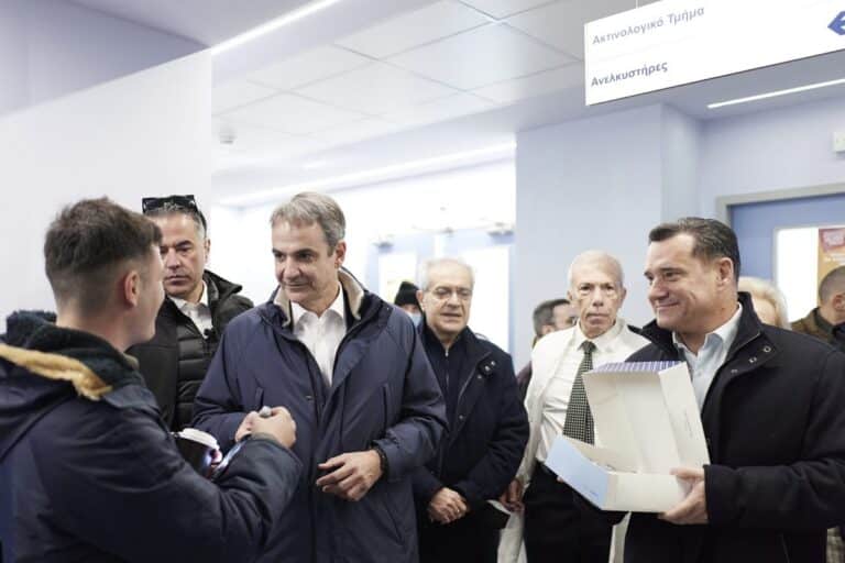 Επίσκεψη του Πρωθυπουργού Κυριάκου Μητσοτάκη στο ΓΝΑ «Γεώργιος Γεννηματάς»