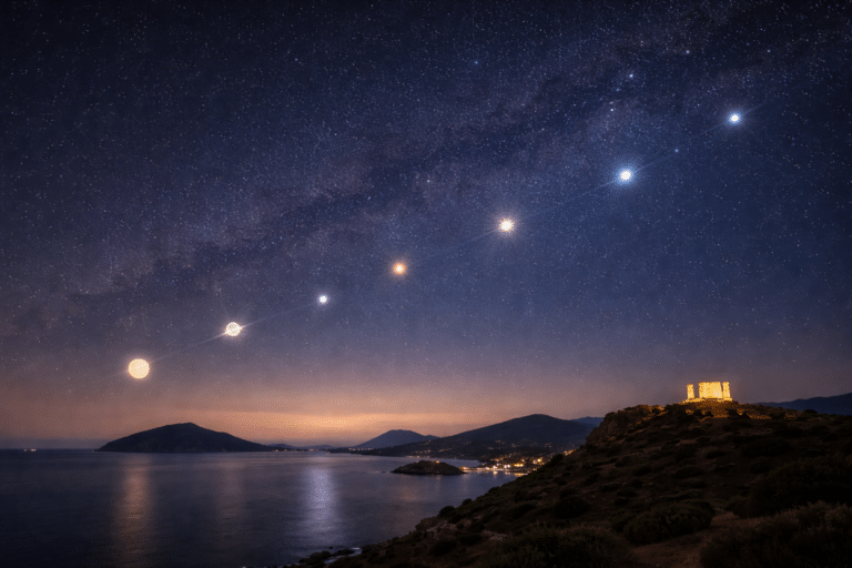 Ένα σπάνιο θέαμα στον ουρανό: έξι πλανήτες σε εντυπωσιακή ευθυγράμμιση