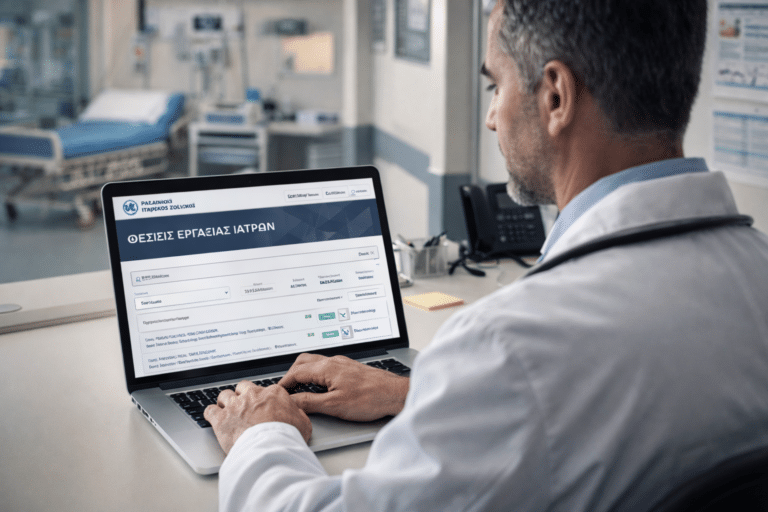 Νέα ψηφιακή πλατφόρμα για θέσεις εργασίας ιατρών από τον ΠΙΣ