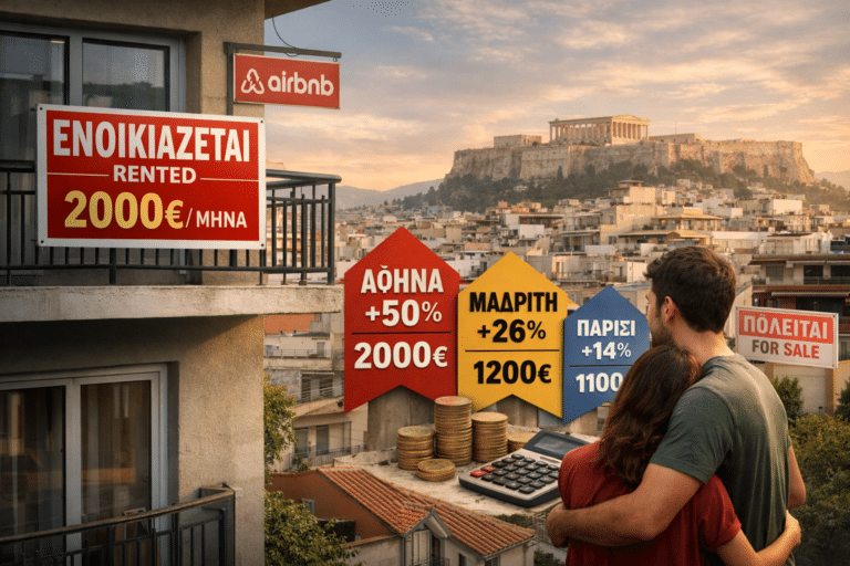 Reuters: Η εκτόξευση των ενοικίων απειλεί το ελληνικό ΑΕΠ