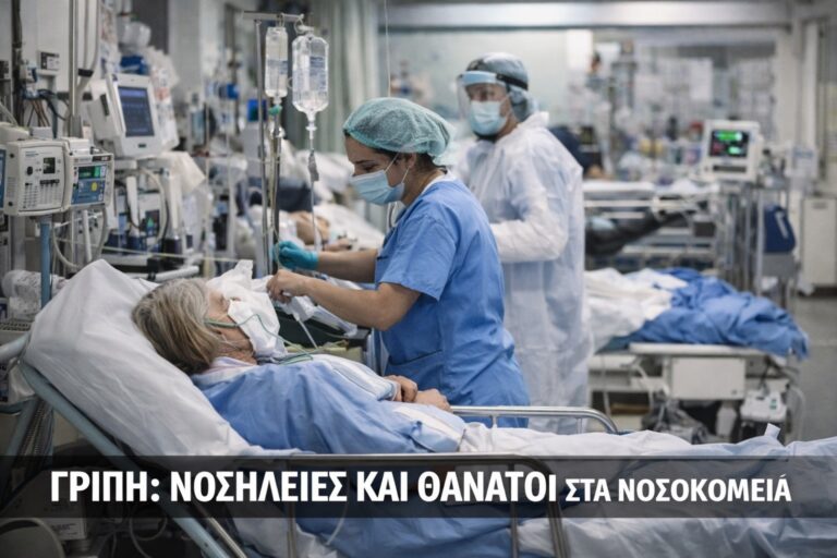 ΕΟΔΥ: 9 θάνατοι από γρίπη και 7 από COVID-19 – Μείωση στις νοσηλείες, αύξηση του RSV