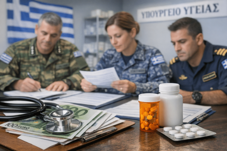 Στρατιωτικοί: Προκαταβολικά οι δαπάνες υγείας – Τι αλλάζει με τη νέα απόφαση του Υπουργείου Υγείας