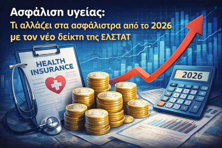 Ασφάλιση υγείας: Τι αλλάζει στα ασφάλιστρα από το 2026 με τον νέο δείκτη της ΕΛΣΤΑΤ