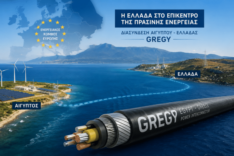 Η Ελλάδα αναβαθμίζει τον ενεργειακό της ρόλο μέσω της διασύνδεσης με την Αίγυπτο